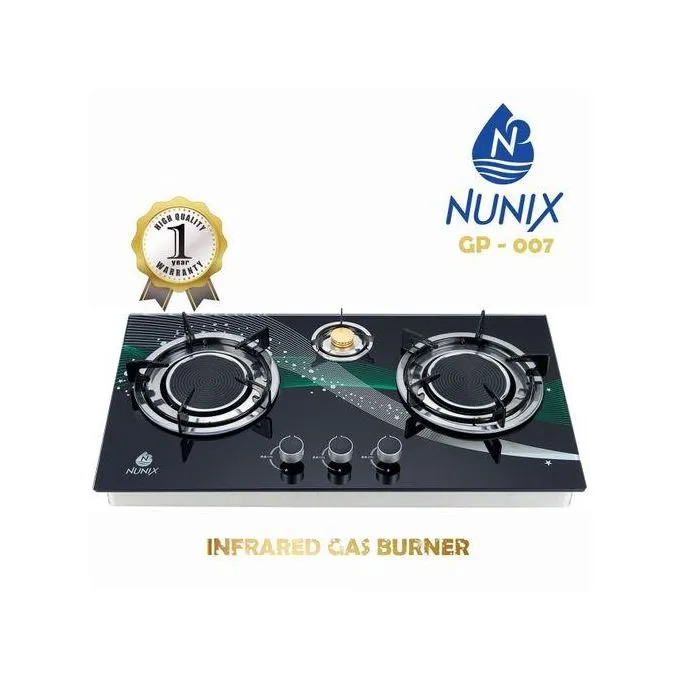 Nunix_gp-007_infared_gas_burner_6238 NUNIX GP-007, 3 BURNER INFRARED GAS BURNER COOKER - Image 1
