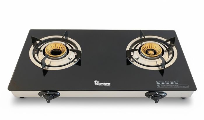 rg537 RAMTONS GAS COOKER 2 BURNER SUPER SLIM CERAMIC TOP- RG/537 - Image 1