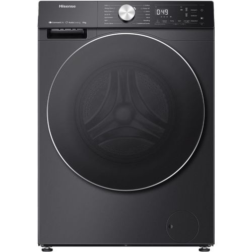 12kg- hisense HISENSE WD5S1245BB 12KG FRONT LOAD WASH & DRY WASHING MACHINE - Image 1