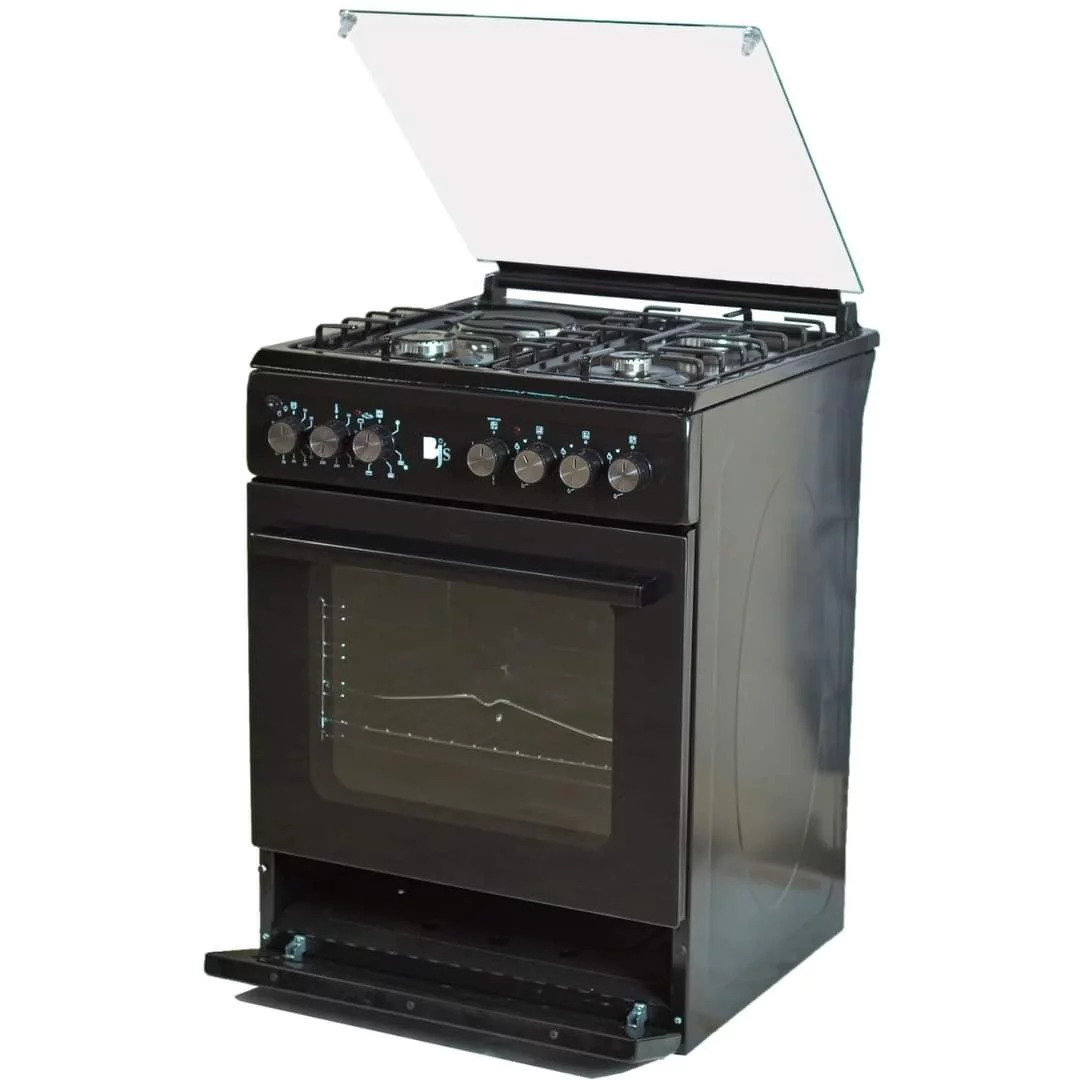 6011t bjs BJS I-6011T-BLACK 60X60 3-GAS+1 HOT PLATE WITH TURBO-FAN - Image 1