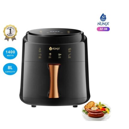 NUNIX AIR FRYER OIL FREE WITH DIGITAL TOUCH SCREEN 8L AF-8